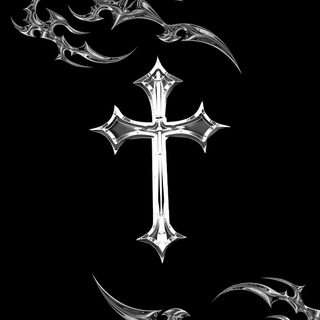 the cross is surrounded by flames and swirls on a black background with white ink Halloween Cross Cybersigilism Cross, Emo Cross, Aesthetic Y2k Cross, Y2k Cross, Dark Cross, black