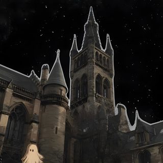 an image of a ghost in front of a castle Aesthetic Taylor Swift Halloween Taylor Swift, Halloween, Halloween Ghosts, Aesthetic Vintage, Ghost, black
