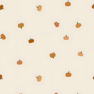 an orange and white wallpaper with small pumpkins on the left side of it Simple Halloween Thanksgiving Background, Cute Backgrounds, Phone Backgrounds, Fall Background, antique white