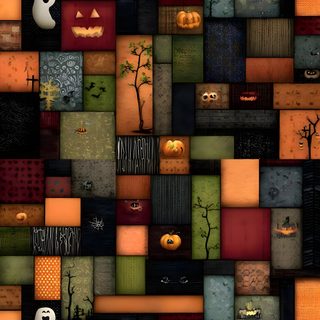 an image of halloween themed wallpaper with pumpkins Halloween Celtic Tiles Custom Halloween, Tablet, Halloween Vertical, dark olive green