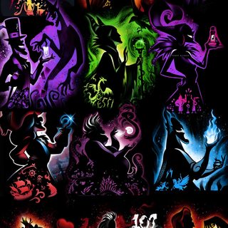 a bunch of different colored images on a black background Halloween Disney Villains Geek Movies, Disney Villain Party, Dark Disney Art, Disney Pop Art, black