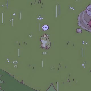 an animal is standing in the rain with another animal on it's back ground Cute Halloween Frog Backgrounds Totoro, Frog Lockscreen Aesthetic, Froggie, Cute Frog Phone, dim gray