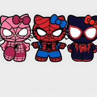 three paper dolls are lined up in the same row, one is pink and one is blue Trio Halloween Super Hero Trios, Group Names For Trios, Trio Wall Paper, 3 Besties Drawing Easy, gainsboro