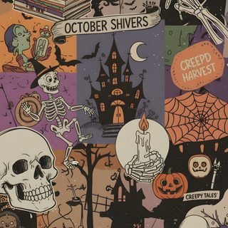a bunch of halloween stickers that are all over the place Retro Halloween Iphone Vintage Halloween Crafts, Iphone Pattern, Fabulous Fall, Edgy, Halloween, dim gray