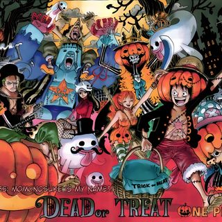 a group of people dressed up in halloween costumes with pumpkins and other things around them Halloween One Piece The Strawhat Crew, Luffy Halloween, One Piece Halloween, Halloween One Piece, sienna