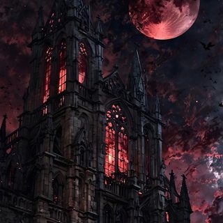 an image of a gothic castle at night Red Halloween Aesthetic 4k Goth, Alchemised Phone, Dark Demon Aesthetic, Pretty Gothic, 4k Gothic, black