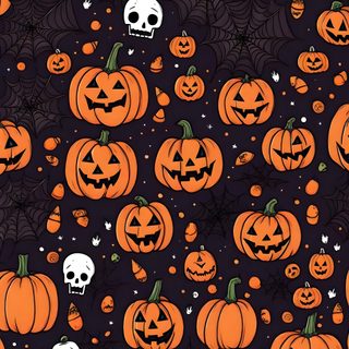 halloween pumpkins and skulls on a black background Aesthetic Halloween Elements Halloween, Fall/autumn Halloween Pumpkin Aesthetic, Halloween Collage Background Hd, black
