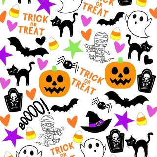 halloween themed wallpaper with pumpkins, bats and other decorations on it's side Kids Halloween Costume Custom Removable Halloween Cute Iphone, Halloween Themed For Kids, Halloween Printable, floral white