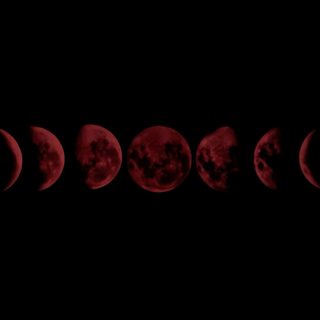 the moon is shown in red and black Red Moon Halloween Pc Laptop, Mac Book Dark, Backgrounds For Computer, Rectangle, Laptop Desktop Dark, black