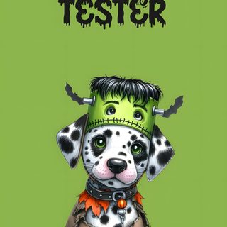 a dalmatian dog wearing a costume and holding a jack - o'- lantern Dog Halloween Iphone Halloween Dog, Cute Dog Halloween, Spooky Dog, Halloween Dogs, yellow green