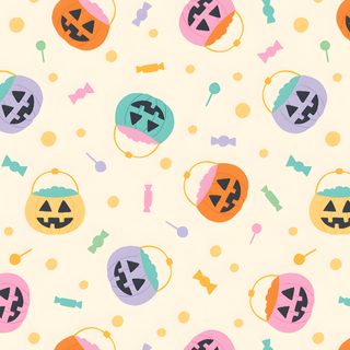 an image of halloween themed wallpaper with jack - o'- lanternes on it Halloween Candy Design Candy Buckets, Calendar, Holiday, Thanksgiving Design, Halloween Illustration, old lace
