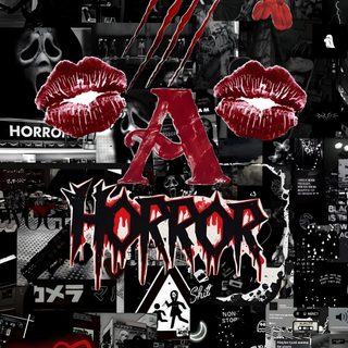 a collage of images with red lipstick and fangs on them, including an image of a Y2k Halloween Scream Scream Red, Edgy Aesthetic, Scary, 2011, Edgy Laptop, Horror Movie, black