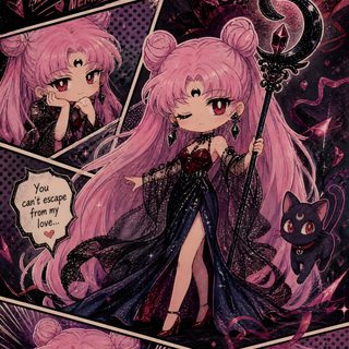 This photo can be customized into a high-quality, safe-material phone case. Sailor Moon Halloween dark slate gray
