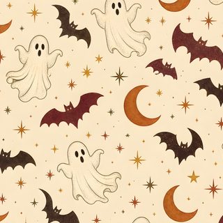 Retro Halloween Ivory bisque