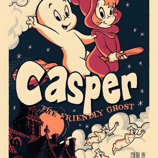 casper and the friendly ghost poster Casper Halloween Casper The Friendly Ghost, Casper The Unfriendly Ghost, Casper Movie Poster, tan