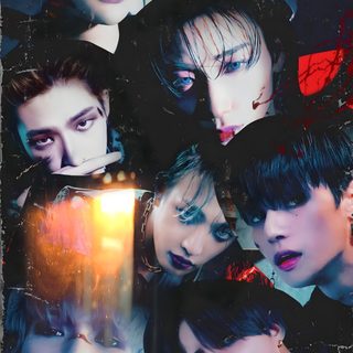 an image of some people with blood on them Ateez Halloween Ateez Bouncy Aesthetic, Ateez Crazy Form, Ateez Demon Line, dark slate gray