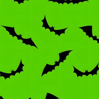 a green background with black bats on it Green Halloween Cute Green Halloween, Aesthetic Green Halloween Background, Purple And Green Halloween,