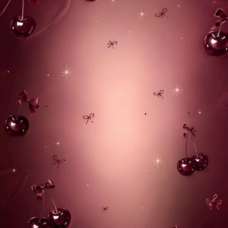 an abstract background with many shiny objects and stars in the middle, including cherries Halloween Cherry Follow Me, saddle brown