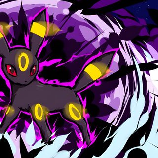 a black cat with yellow eyes is in the middle of purple and blue swirls Umbreon Halloween 1920x1080 Umbreon Powers, Umbreon Dark Pulse, Umbreon Aura, Umbreon Rage, indigo