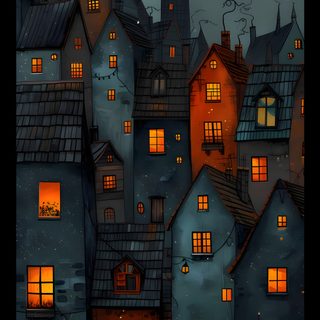 an image of a city at night with the moon in the sky and buildings lit up Iphone Halloween Iphone 4k Pastel, Fondos De Pantalla Hd Para Iphone, Tableaux Paysage, Cool Art, black