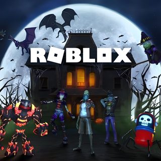 an animated halloween scene with pumpkins, jack - o - lanternes and monsters Halloween Roblox Roblox Halloween Background, Roblox Halloween Logo, Roblox Xbox Background, dark slate gray