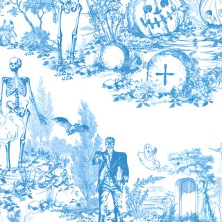 Halloween Toile, Toile De Jouy Pattern, Modern Toile, Zodiac Toile Pattern, Spooky Toile Wallpaper, Santa Toile De Jouy Pattern, Vintage Toile De Jouy Print, Oberkampf Toile De Jouy Fabric, Adventure Inspiration Halloween Toile Halloween Toile, Toile De Jouy Pattern, Modern Toile, Zodiac Toile Pattern, alice blue
