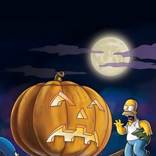 the simpsons characters are carving pumpkins for halloween Simpsons Halloween 4k Bart Simpson Halloween, Simpsons Halloween Iphone, Simpsons Halloween, black