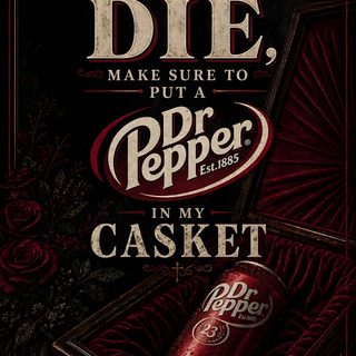 an advertisement for a beer called dr pepper's in my casket case Dr Pepper Halloween Dr Pepper Poster, Vintage Dr Pepper Aesthetic, Eyebrows On Fleek, Minions Funny, black