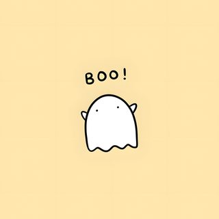 an animal with the words boo written on it Cute Yellow Halloween Snapchat Ghost Yellow Background, Cute Yellow Halloween, Booo Aesthetic, pale goldenrod