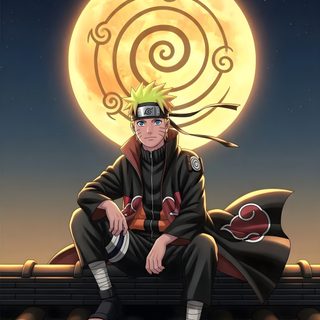 a man sitting on top of a roof under a full moon Halloween Naruto Naruto Images Hd, Naruto Anime Hd, Naruto Uzumaki Shippuden, dark slate gray