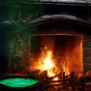 a fire in a fireplace with lots of lit candles Halloween Fireplace Halloween Fireplace Gif, Halloween Moving Background, Moving Halloween Gif, black
