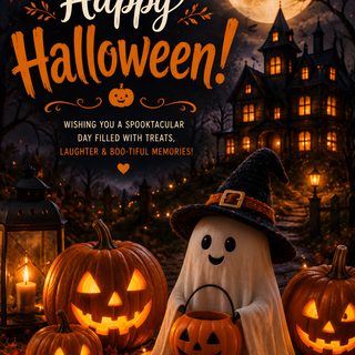 happy halloween card with pumpkins and jack - o'- lanterns Happy Halloween Spirit Halloween Front Porch Inspiration, Fall Accents, Pumpkin Display, black