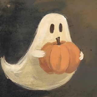 Add a touch of spooky-cute charm to your fall décor with this Ghost Holding a Pumpkin print! 👻🎃 Perfect for Halloween decorating—just download, print, and frame! Halloween Ghost Pumpkin, Halloween Gallery, October Aesthetic Pictures, Spooky Ghost, Halloween Arts, Halloween Core Aesthetic, Simple Ghost Painting, Halloween Widgets, Ghost On Pumpkin Halloween Widget Ideas Halloween Ghost Pumpkin, Halloween Gallery, October Aesthetic Pictures, dark olive green