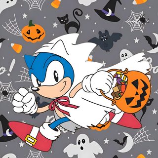 sonic the hedge halloween wallpaper with pumpkins and bats Halloween Sonic Halloween, gray