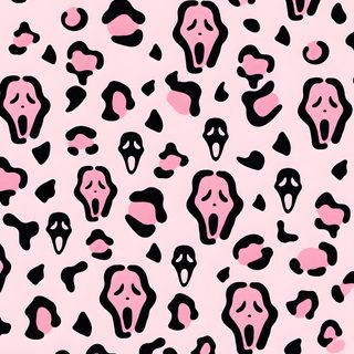 a pink and black animal print wallpaper Halloween Cheetah Print Halloween, misty rose
