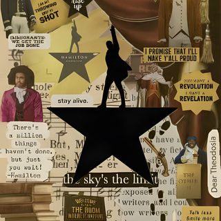 a collage of various images with the words hamilton written in black and white, including an image of a man standing on top of a star Hamilton Halloween Musical, Hamilton, Hamilton Musical, Broadway Musical, Staying Alive, Cute, dim gray