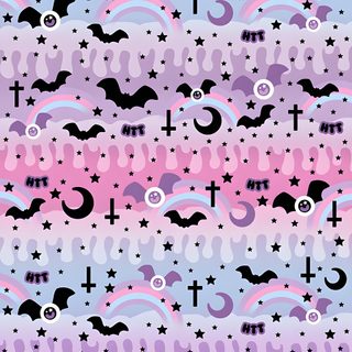a pink and blue pattern with crosses on it Pastel Goth Halloween Pastel Goth Background, Pastel Goth Love Pattern, Pastel Goth Aesthetic Background, thistle
