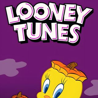 an image of looney tunes with pumpkins Tweety Bird Halloween Tweety Bird Halloween, Baby Looney Tunes Halloween, Looney Tunes Halloween, purple