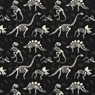 a black and white pattern with skeletons on it Halloween Dinosaur Aesthetic Dinosaur Skeleton Iphone, Dinosaur Skeleton For Kids, Dinosaur Bones, black