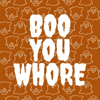 Halloween wallpaper mean girls boo you whore orange spooky ghost Mean Girls Halloween Slay Halloween Background, Spooky Orange Custom, Sassy Halloween, sienna