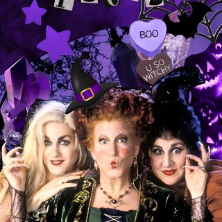 the hockie girls are dressed up for halloween Hocus Pocus Halloween Hocus Pocus Movie, Halloween Sleepover, Hocus Pocus Party, dark slate gray
