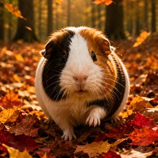 Halloween Guinea Pig saddle brown