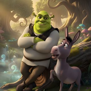 shrat and donkey in the animated movie shrawn Halloween Shrek Cartoon Movies, Of Shrek, Cool Shrek, Disney Plus, Disney Pictures, dark olive green