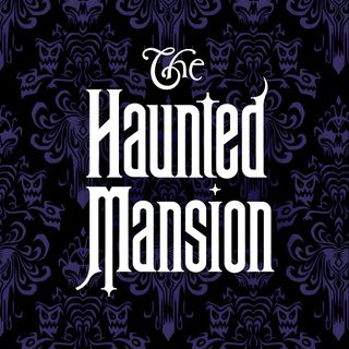 the book cover for the novel's title is shown in purple and black, with ornate Haunted Mansion Halloween Halloween Party Invitation Ideas, Halloween Themed Decor, Haunted Mansion Logo On Purple Background, black