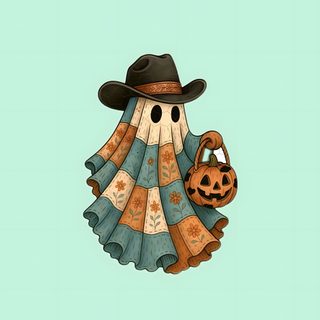 a drawing of a scarecrow with a pumpkin in his hand and a hat on Western Halloween Cute Scarecrow, Western Halloween Iphone, Country Halloween Backgrounds, powder blue