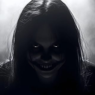 a creepy woman with long hair and dark makeup Horror Background With Scary Monster Halloween Spooky Pc Horror, Horror For Laptop, Scary Computer, dark slate gray