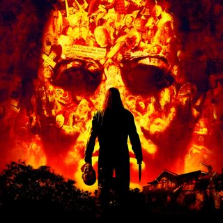a movie poster for halloween with a man in front of a fire and flames background Halloween 2007 Rob Zombie, Halloween 2007, The Boogeyman, Halloween Movies, Rob Zombie Michael Myers, maroon