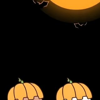 two little pumpkins with bats flying over them Matching Halloween For 2 Wonderful Wednesday, black