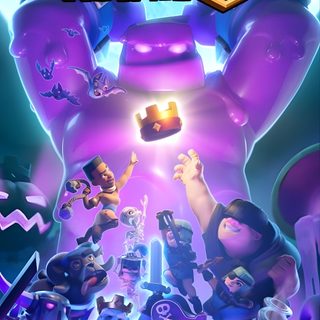 clash royale is coming to the nintendo game console in march, and it's already available for pre - order Clash Royale Halloween Royals Poster, Clash Royale, Clash Of Clans Gems, Clash Royale Deck, slate blue