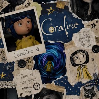 coraline wallpaper Halloween Iphone Coraline dark slate gray